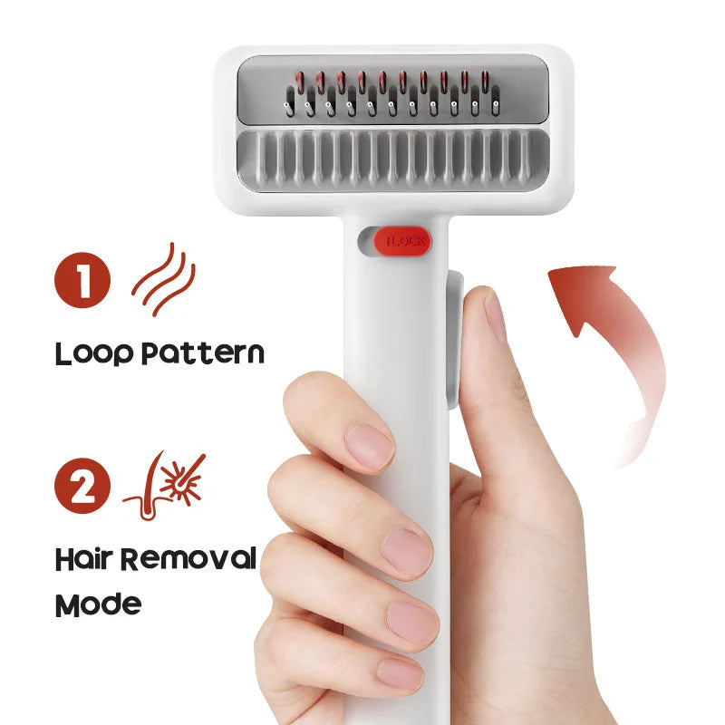 2-in-1 Pet Comb Removes Tangles & Loose Fur