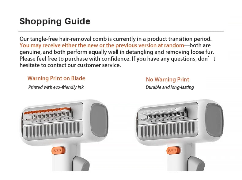 2-in-1 Pet Comb Removes Tangles & Loose Fur