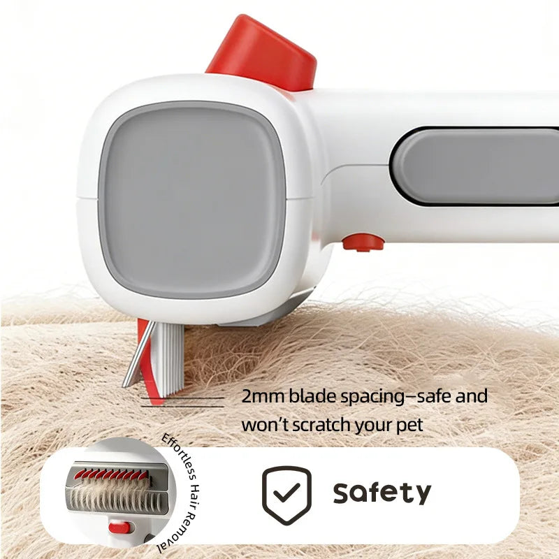 2-in-1 Pet Comb Removes Tangles & Loose Fur