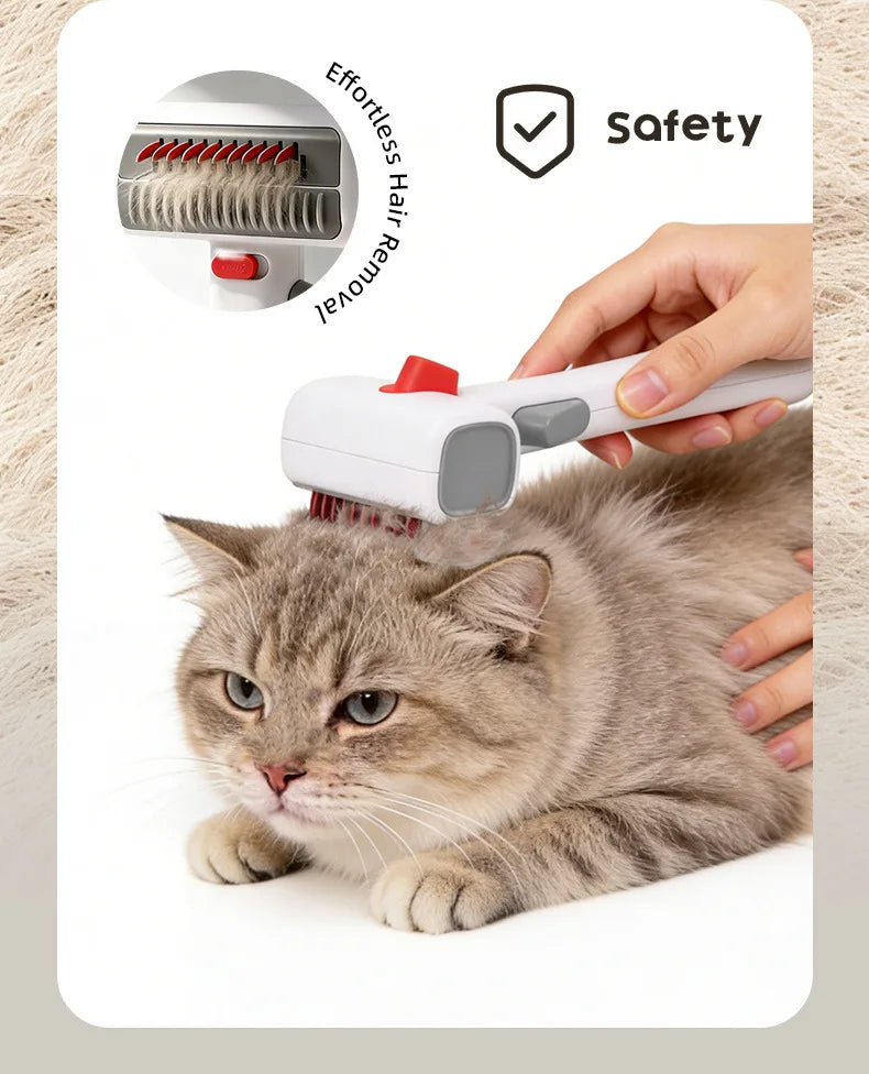 2-in-1 Pet Comb Removes Tangles & Loose Fur